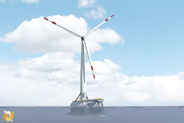 نصب سکوی بادی نوآورانه شناور توسط DemoSATH برای شروع بررسی های فنی